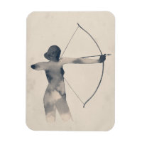 Archeresse aquarelle Silhouette