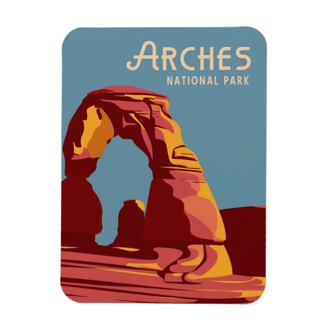Magnet Flexible Arches Parc National Souvenir ou cadeau (Vertical)