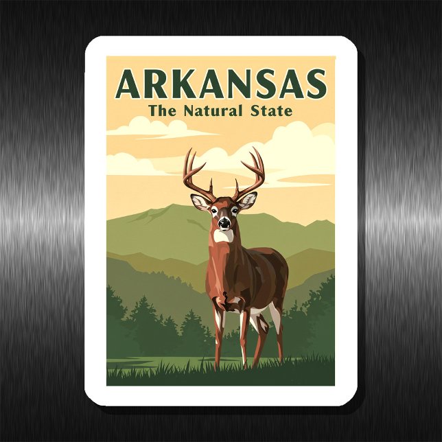 Magnet Flexible Arkansas vintage (Créateur téléchargé)