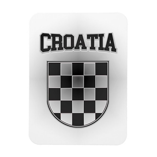 Magnet Flexible Armoiries de Croatie (Vertical)