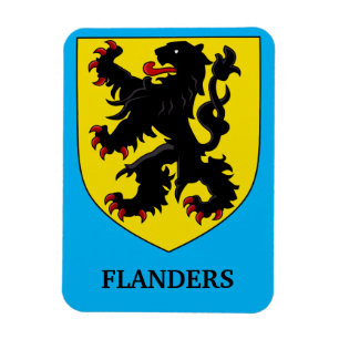 Magnet Flexible Armoiries de Flandre Lion Héraldique