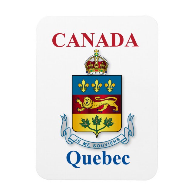 Magnet Flexible Armoiries du Québec (Vertical)