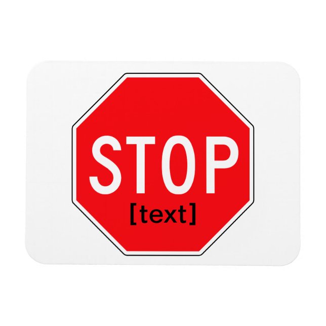 Magnet Flexible Arrêter la signature pour une cause (Horizontal)