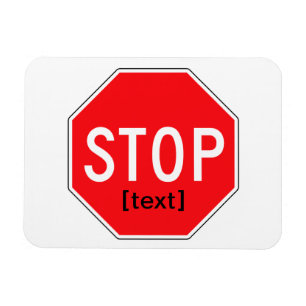 Magnet Flexible Arrêtez le signe pour une cause