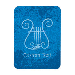 Magnet Flexible Arrière - plan Blue Lyre