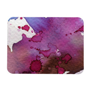 Magnet Flexible Arrière - plan d'aquarelle violet