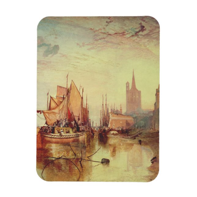 Magnet Flexible Arrivée d'un bateau à vapeur par Joseph Turner (Vertical)
