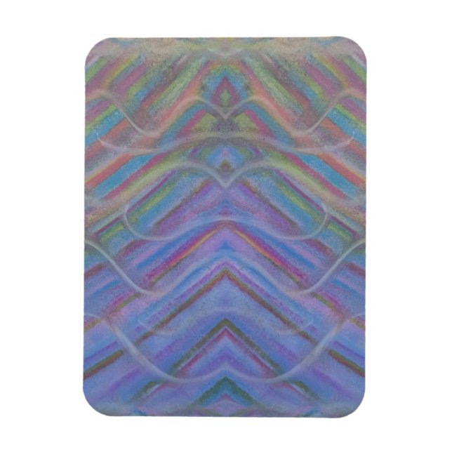 Magnet Flexible Art abstrait coloré unique P40M (Vertical)