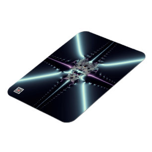 Magnet Flexible Art abstrait étoile bleue