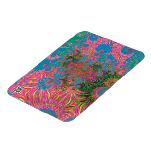 Magnet Flexible Art abstrait fractal de récif corallien