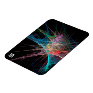 Magnet Flexible Art Abstrait Glace Arc-en-ciel