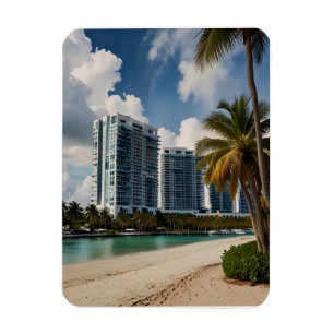 Magnet Flexible art aquarelle Miami