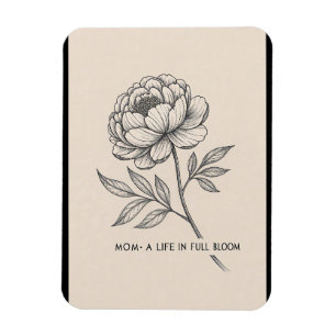 Magnet Flexible Art de la Fête des mères florales - Décor "La vie
