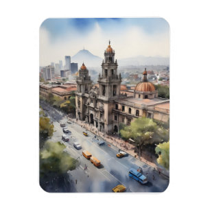 Magnet Flexible Art de l'aquarelle au Mexique