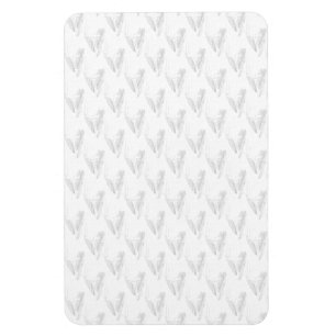 Magnet Flexible Art de ligne, Coquillage, Harpe