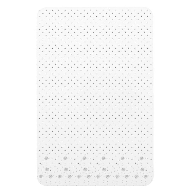 Magnet Flexible Art de ligne, Lilac blanc (Vertical)