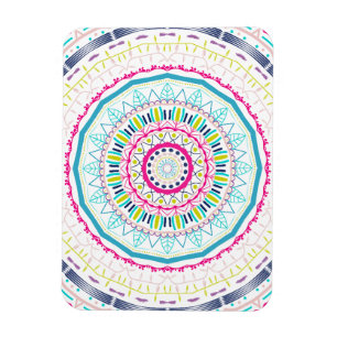 Magnet Flexible Art de mandala coloré vibrant