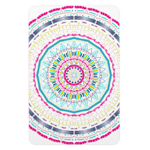 Magnet Flexible Art de mandala coloré vibrant