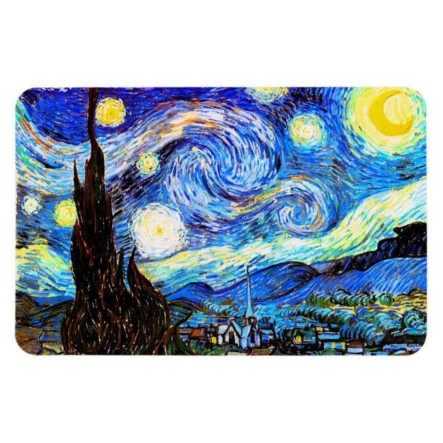 Magnet Flexible Art de nuit Van Gogh Starry (Horizontal)