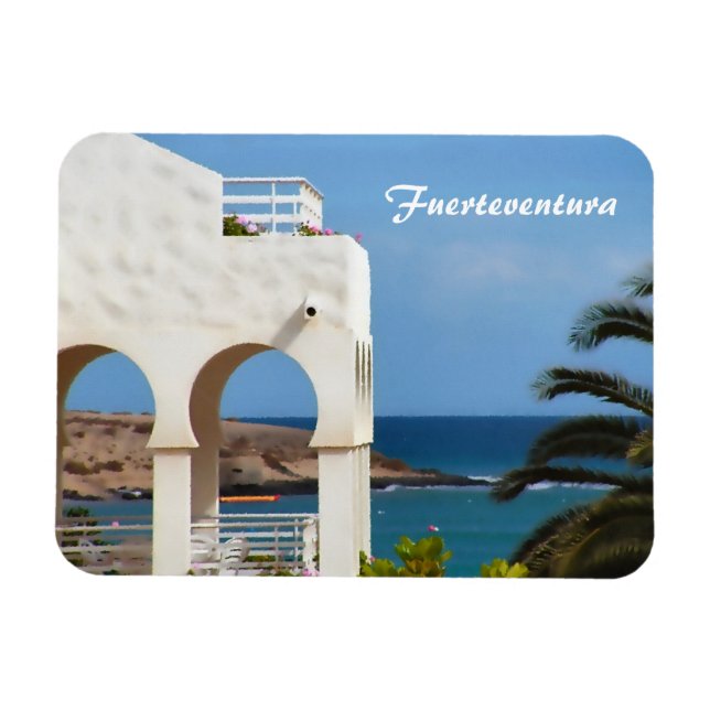 Magnet Flexible Art de voyage côtier de Fuerteventura (Horizontal)
