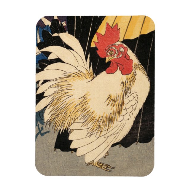 Magnet Flexible Art du Roster Blanc (Vertical)