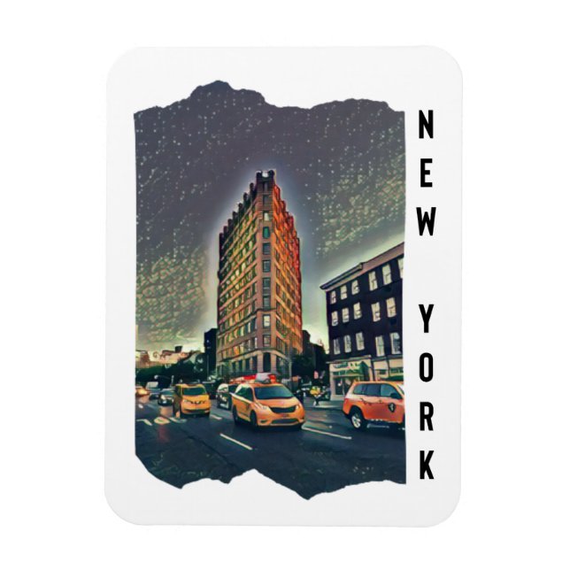 Magnet Flexible Art esthétique de New York (Vertical)