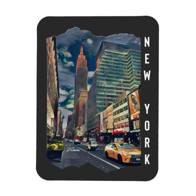 Magnet Flexible Art esthétique de New York (Vertical)
