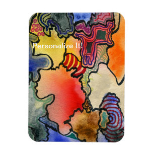Magnet Flexible Art frais et chaud d'abrégé sur forme libre de