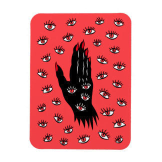 Magnet Flexible Art gothique d'Halloween - Yeux Éffrayants à main