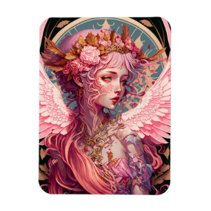Magnet Flexible Art Imaginaire rose Fairy Angel