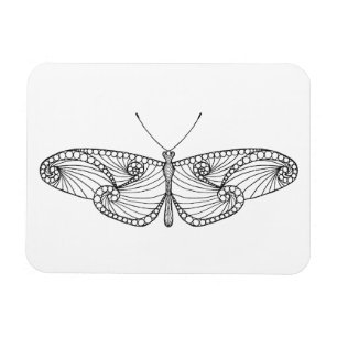 Magnet Flexible Art inspiré de papillon