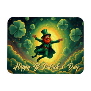 Magnet Flexible Art magique de la Saint-Patrick sur le thème du lu