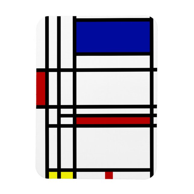 Magnet Flexible Art Moderne Mondrian (Vertical)