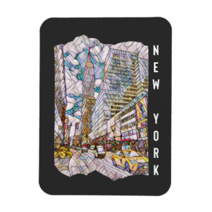 Magnet Flexible Art Mosaïque esthétique de New York