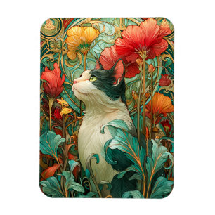 Magnet Flexible Art Nouveau Chat