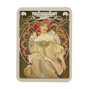 Magnet Flexible Art Nouveau de la rêverie CC0878 d'Alphonse Mucha