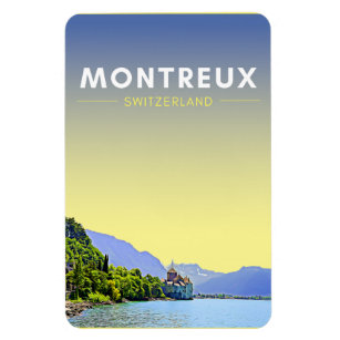 Magnet Flexible Art vintage Montreux Suisse