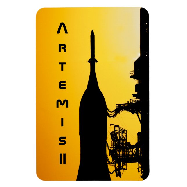 Magnet Flexible Artemis II vers la rampe de lancement (Vertical)
