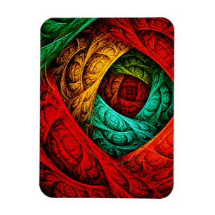 Magnet Flexible Artiste coloré moderne Art Abstrait Motif #09