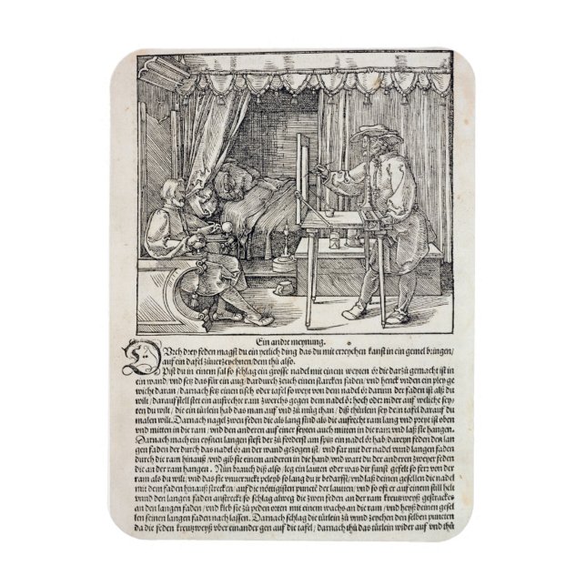 Magnet Flexible Artiste utilisant la machine à dessin de Durer pou (Vertical)