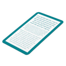 Asher Yatzar Hébreu Bénédiction Turquoise
