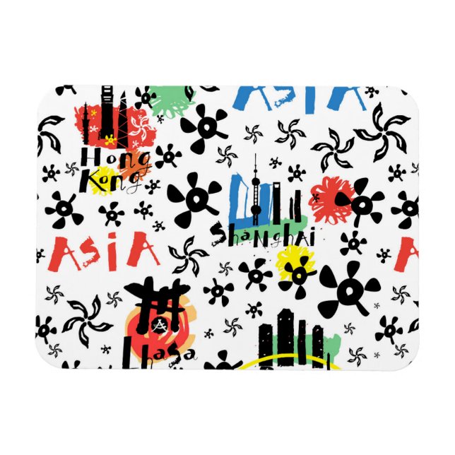 Magnet Flexible Asia | Pattern (Horizontal)