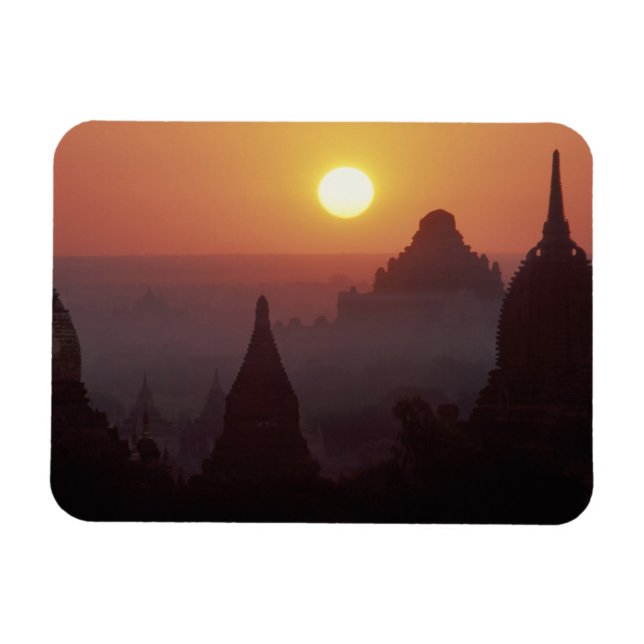 Magnet Flexible Asie, Birmanie, (Myanmar), Pagan (Bagan) Le temple (Horizontal)