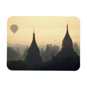 Magnet Flexible Asie, Birmanie, (Myanmar), Pagan (Bagan) Montgolfi