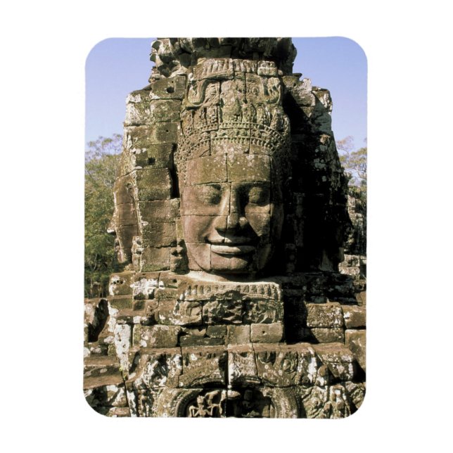 Magnet Flexible Asie, Cambodge, Siem Reap. Angkor Thom, chefs de (Vertical)