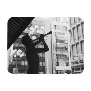 Magnet Flexible Asie, Japon, Tokyo. Statue de musique, Shibuyaku