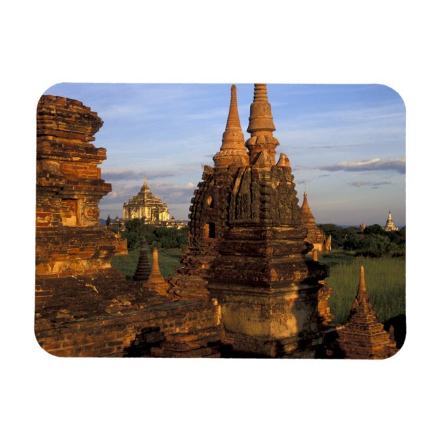 Magnet Flexible Asie, Myanmar, Bagan. Anciens temples et (Horizontal)