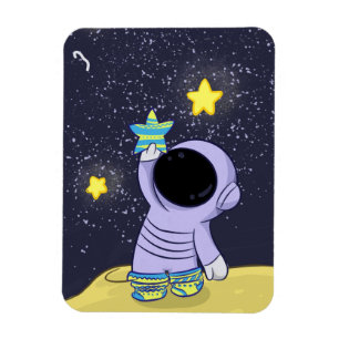 Magnet Flexible Aspirateur photo flexible astronaute en chaussette