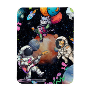 Magnet Flexible Astro-meow dans l'univers aimant photo flexible