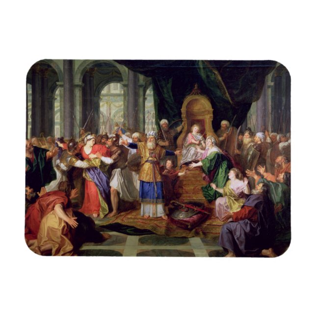 Magnet Flexible Athaliah Expulsé du Temple, vers 1697 (huile sur (Horizontal)